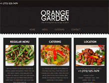 Tablet Screenshot of eatorangegarden.com